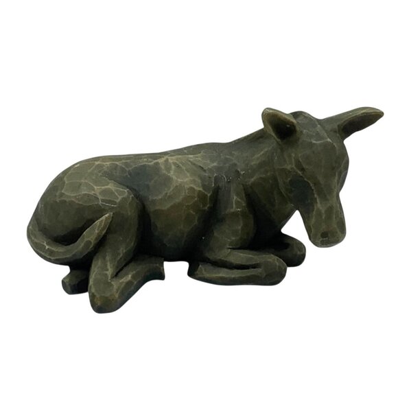 Willow Tree Donkey Lying Down Nativity Figurine 4.5"x3" Susan Lordi - Picture 1 of 6